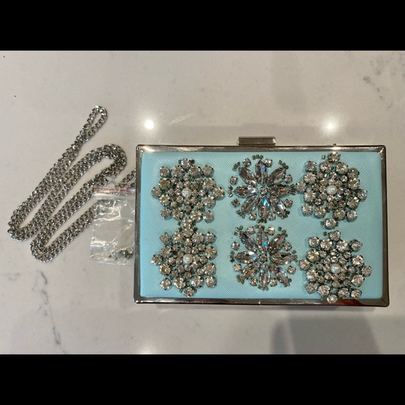 Evernew Jeweled Clutch with Strap - Picture 2 of 3